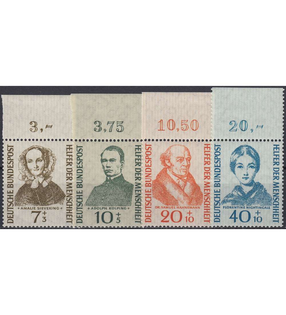 BRD Bund Nr. 222-225 postfrisch ** Wohlfahrt 1955 Oberrandsatz