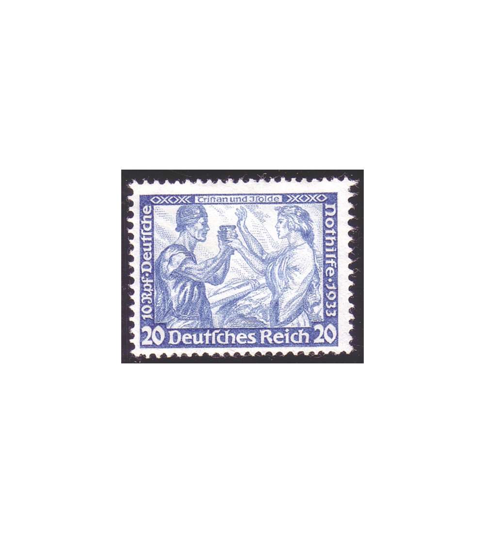 Deutsches Reich Nr. 505A ungestempelt mit Farb-Foto-Befund Oechsner 20 Pfennig Wagner