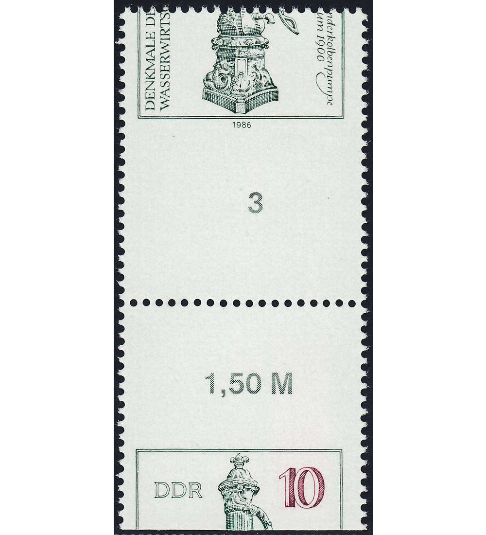 DDR Nr. 2993 postfrisch  Totalverzhnung Unterrand