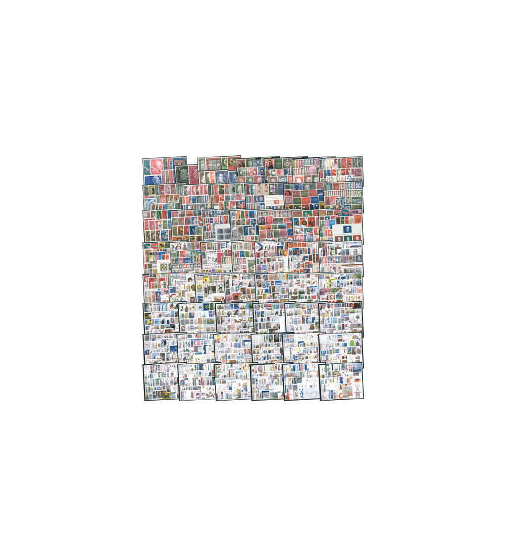 Bundesrepublik 1949-2000 Postfrische Komplettsammlung ohne Nr. 123-138 Posthorn