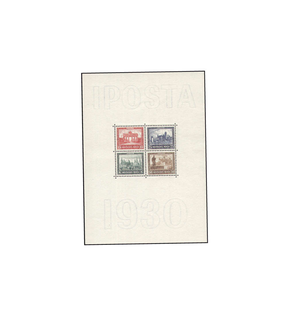 Deutsches Reich Block 1 ungestempelt gepr�ft und signiert