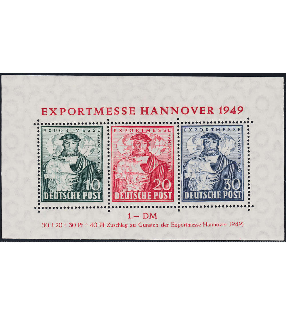 Alliierte Besetzung Block 1 postfrisch Verschnitt