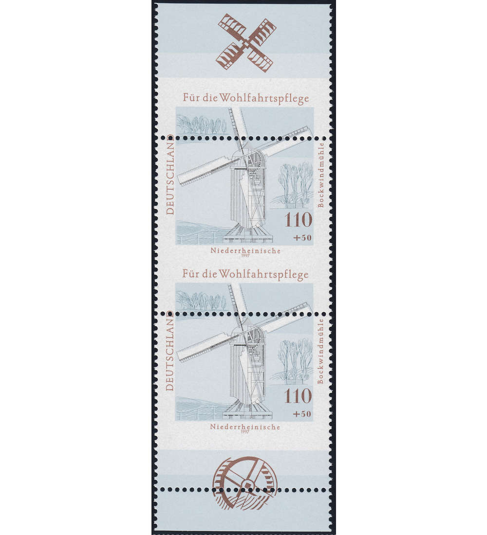 BRD Bund  Nr. 1950 postfrisch ** Verz�hntes senkrechtes Paar