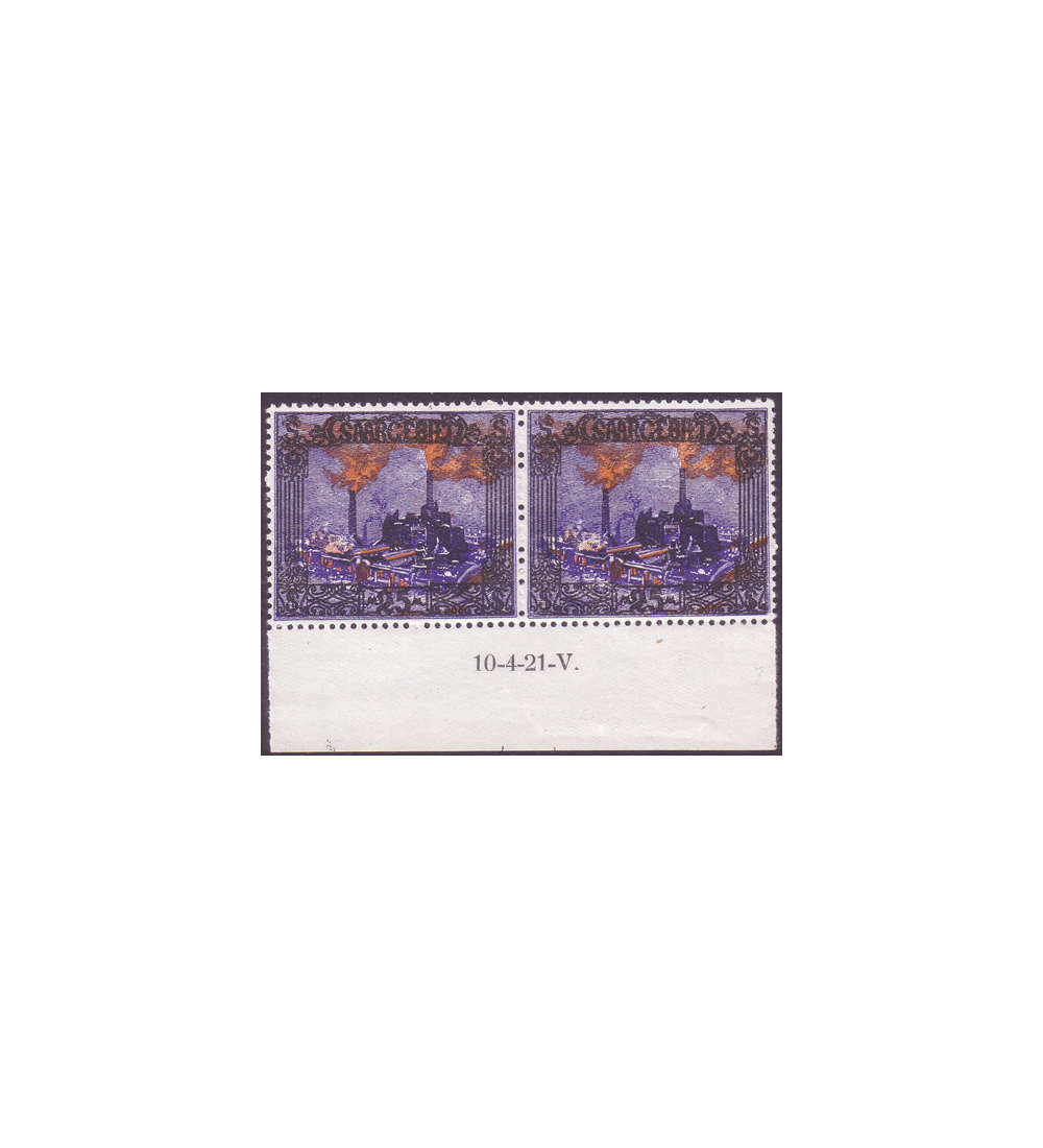 Saar Nr. 69 Br postfrisch Druckdatum