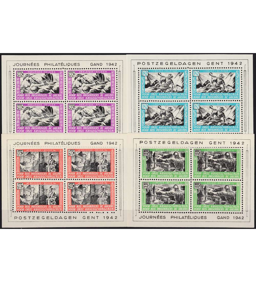 Deutsche Besetzung Flm. Legion Nr. XXI-XXIV postfrisch Kleinbogensatz gezhnt