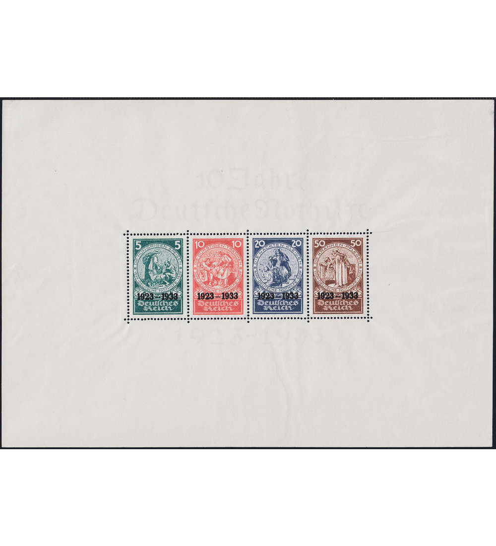 Deutsches Reich Block 2 postfrisch gepr�ft und signiert Schlegel