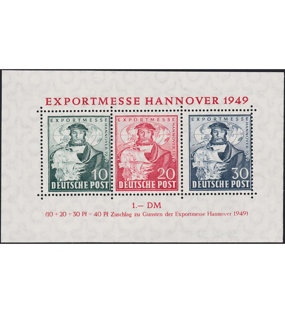 Alliierte Besetzung Block 1c postfrisch ** mit Befund