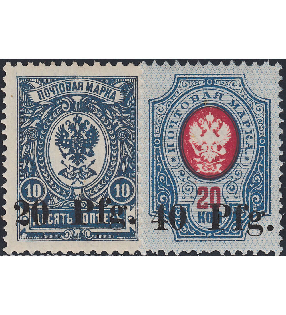 Deutsche Besetzung I. WK Dorpat Nr. 1-2 postfrisch