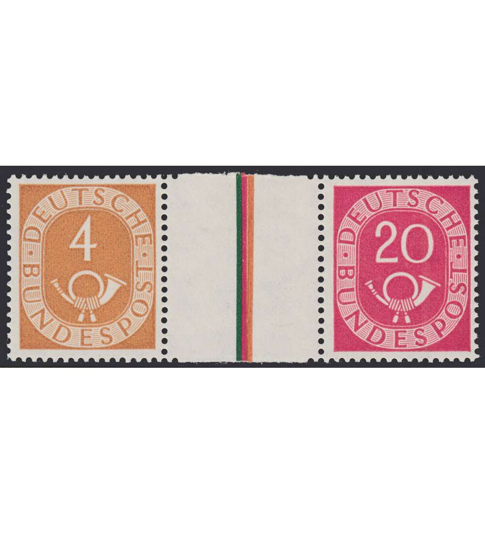 BRD Bund  Zusammendruck WZ3 postfrisch ** Posthorn (4+Z+20)