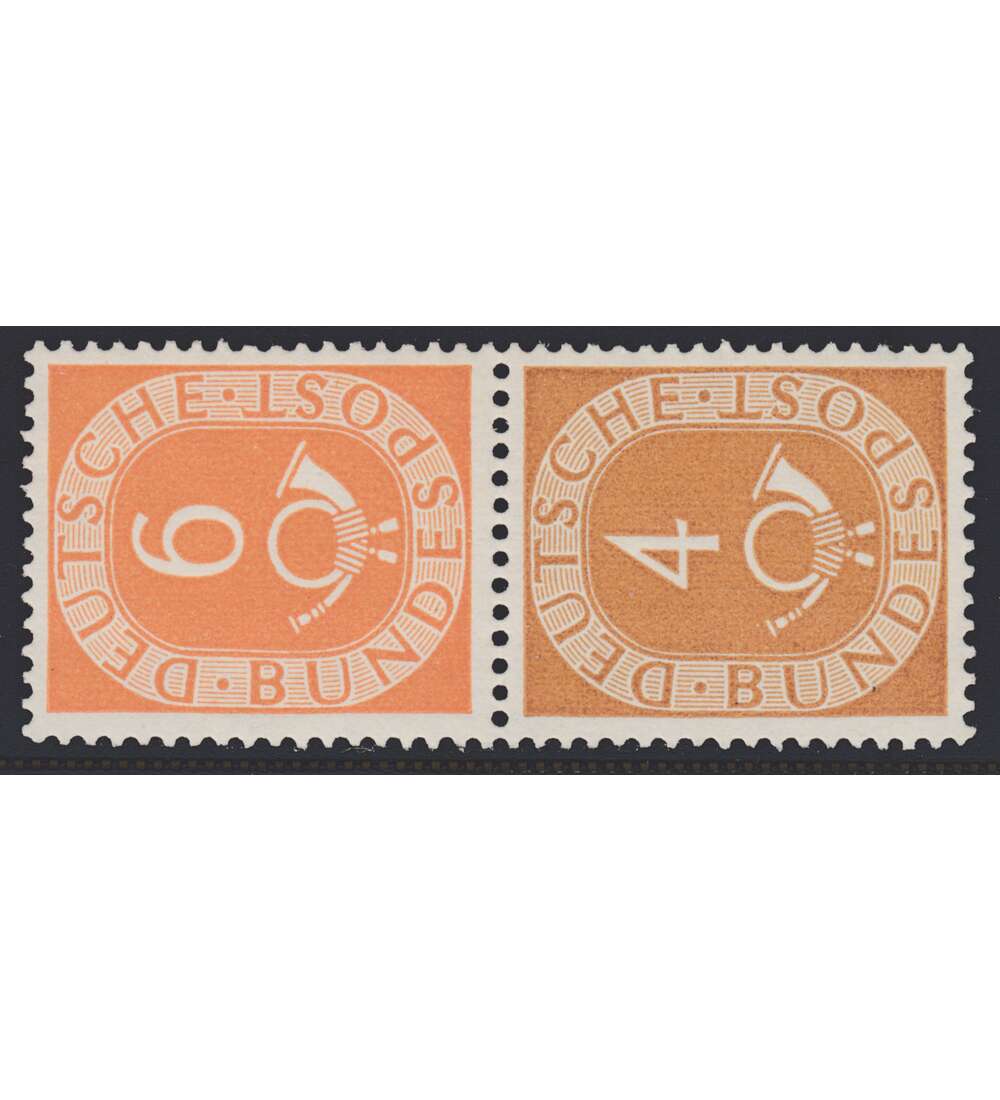 BRD Bund  Zusammendruck S3 postfrisch ** Posthorn (6+4)