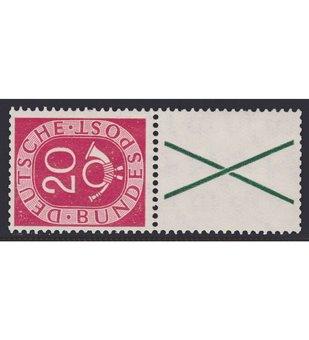 BRD Bund  Zusammendruck S5 postfrisch ** Posthorn (20+X)