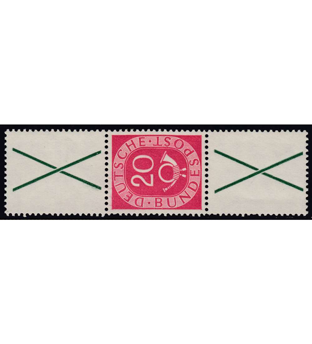 BRD Bund  Zusammendruck S8 postfrisch ** Posthorn (X+20+X)