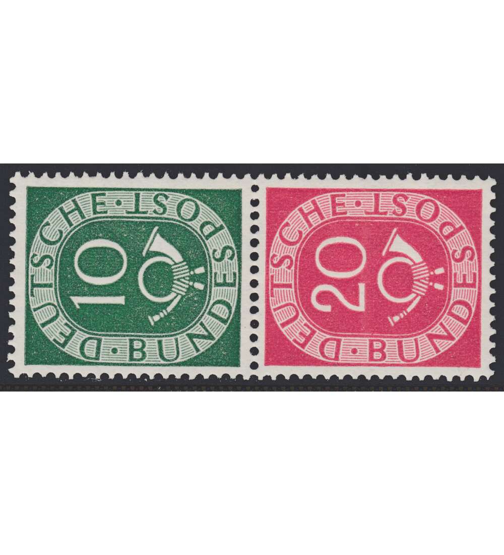 BRD Bund  Zusammendruck S11 postfrisch ** Posthorn (10+20)