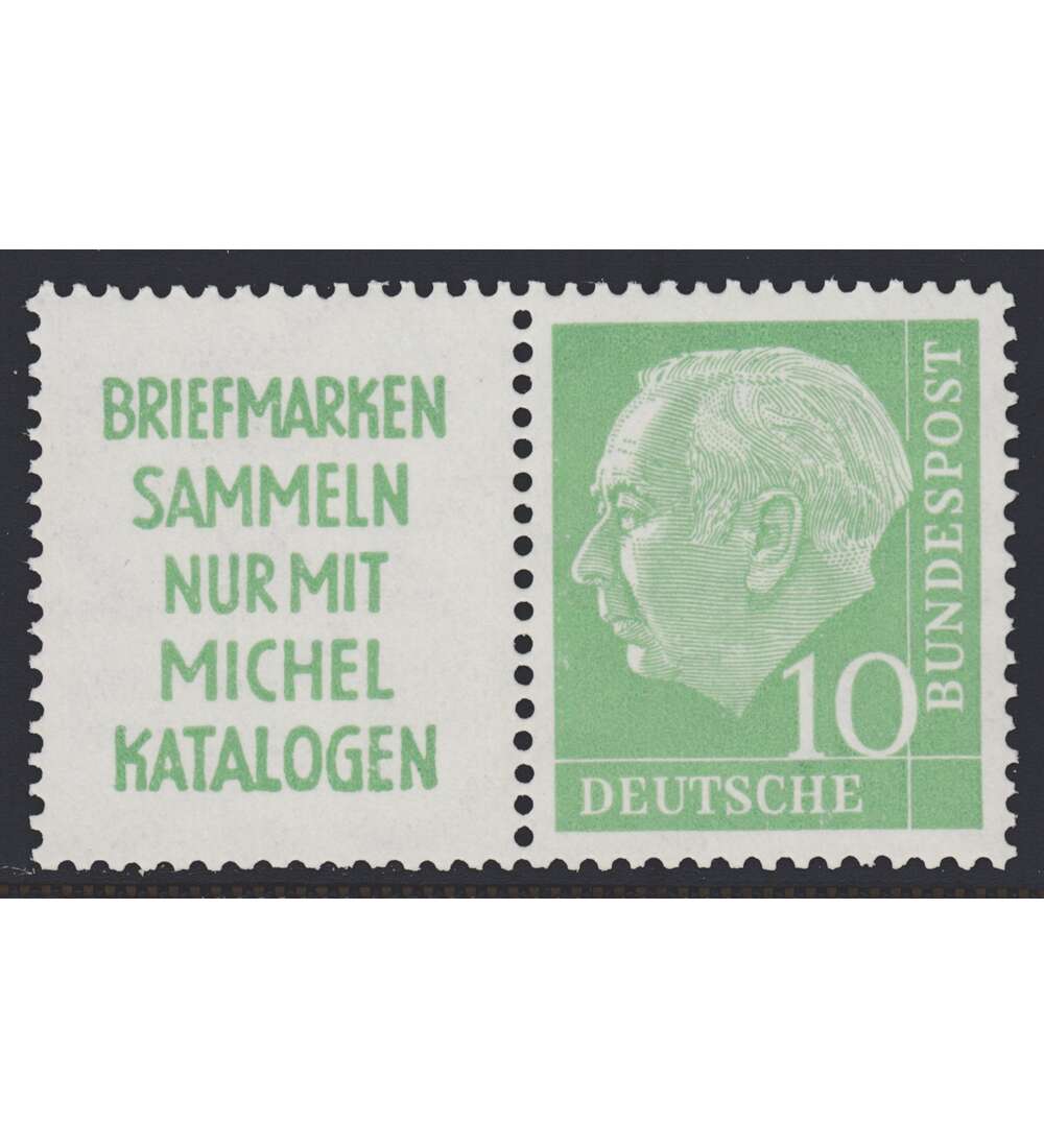BRD Bund  Zusammendruck W5 postfrisch ** Heuss 1955 (R2+10)