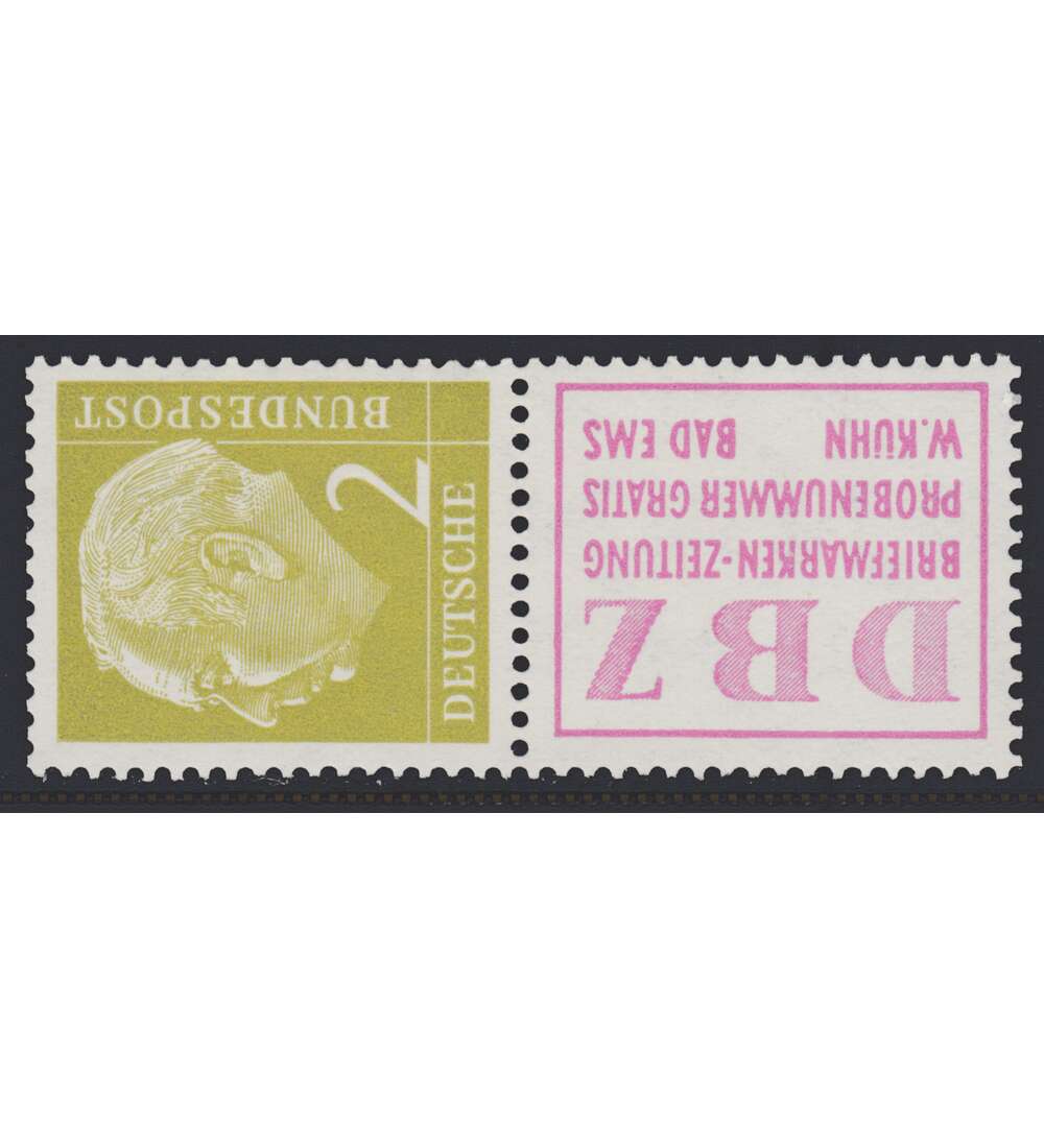 BRD Bund  Zusammendruck S13 postfrisch ** Heuss 1955 (2+R3)