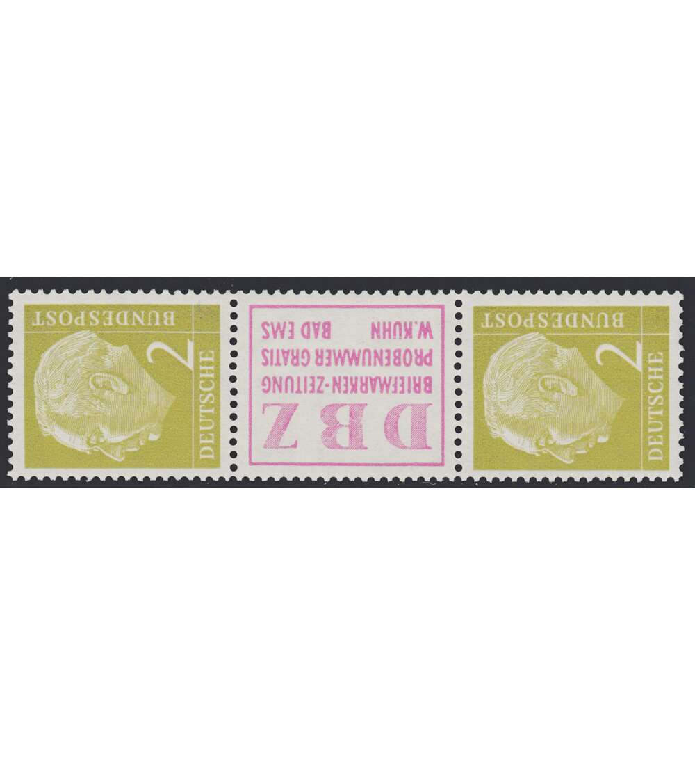 BRD Bund  Zusammendruck S14 postfrisch ** Heuss 1955 (2+R3+2)