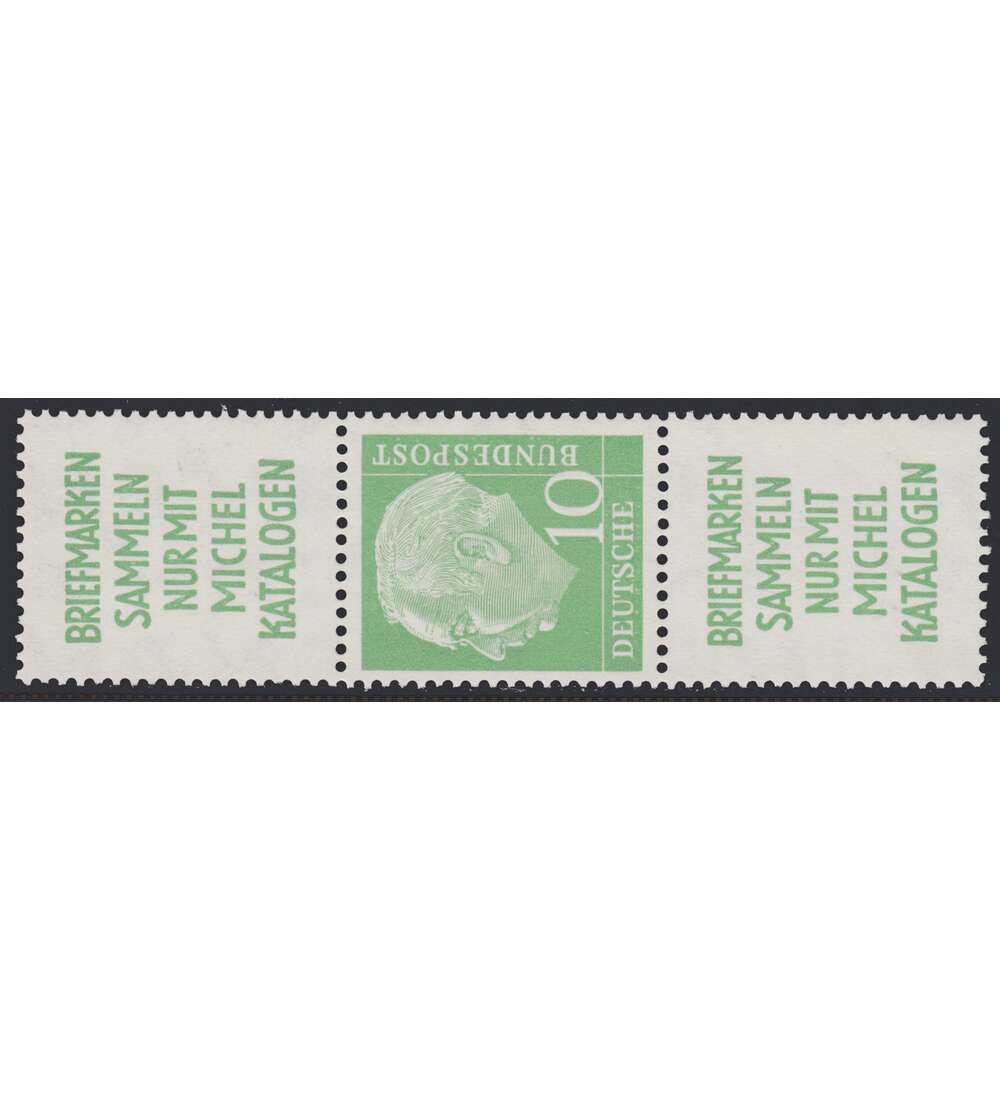 BRD Bund Zusammendruck S24 postfrisch ** Heuss 1955 (R2+10+R2)