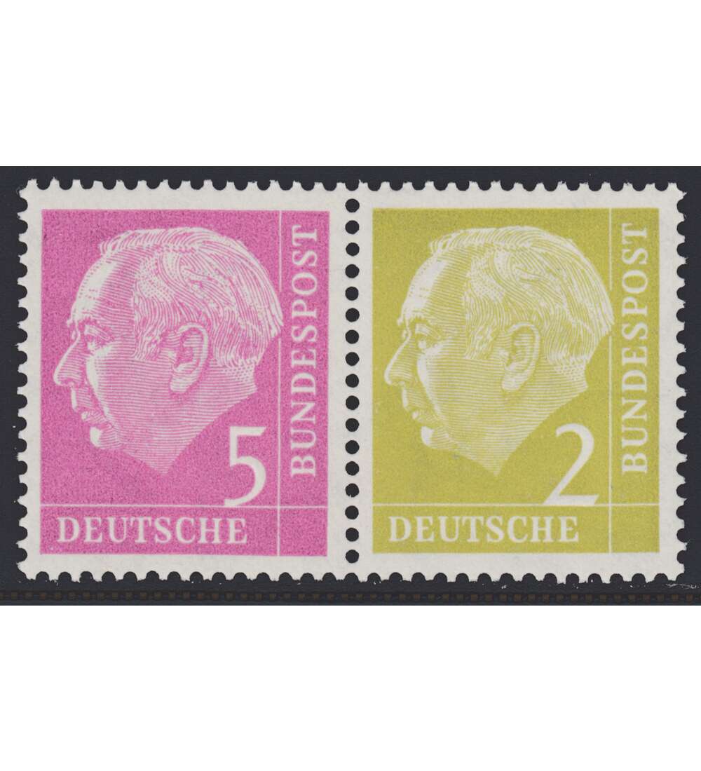 BRD Bund Zusammendruck W11 postfrisch **  Heuss 1956 (5+2)
