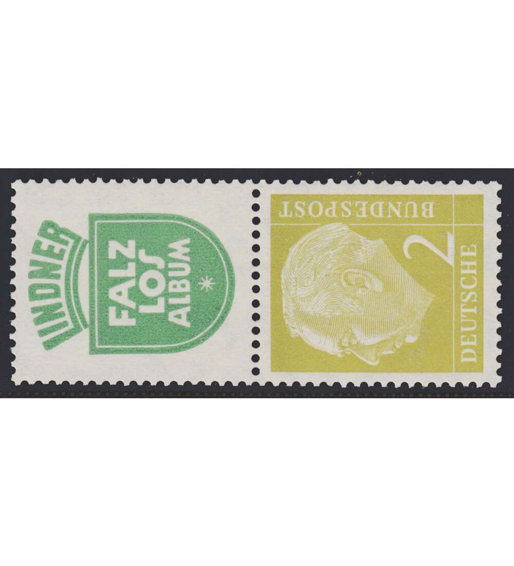 BRD Bund  Zusammendruck S37 postfrisch ** Heuss 1956 (R5+2)