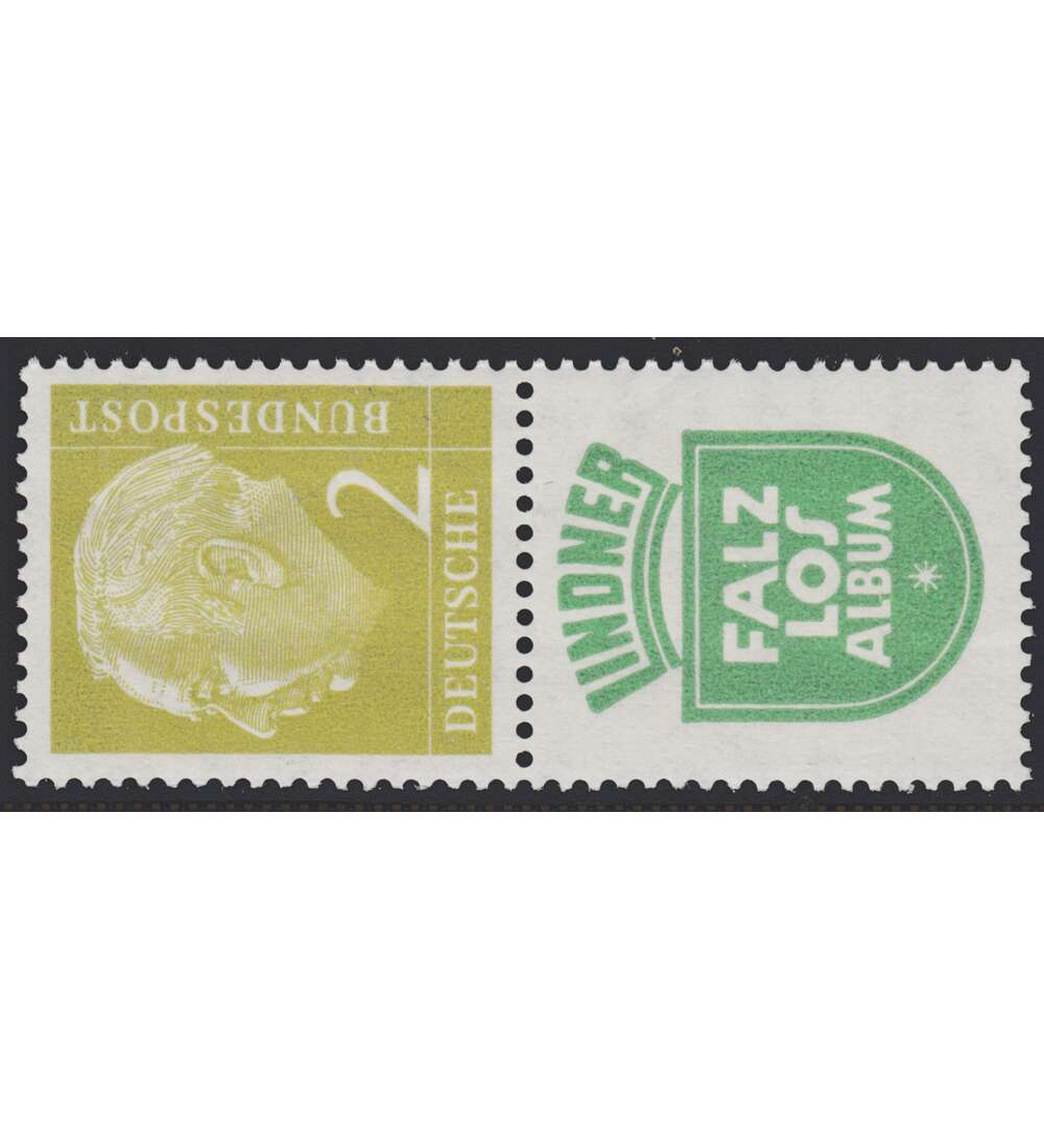 BRD Bund  Zusammendruck S39 postfrisch **  Heuss 1956 (2+R5)