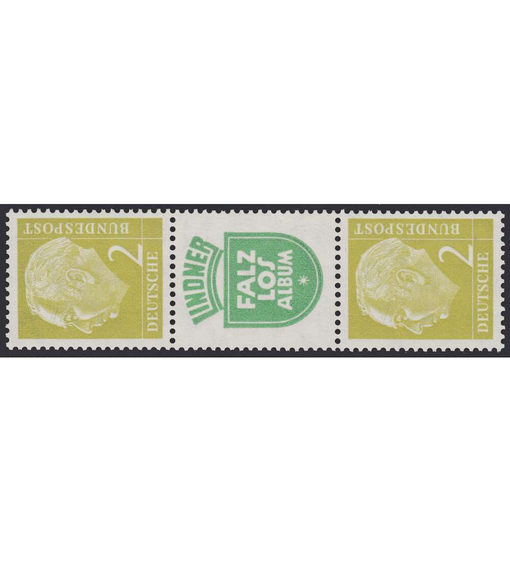 BRD Bund  Zusammendruck S40 postfrisch **  Heuss 1956 (2+R5+2)