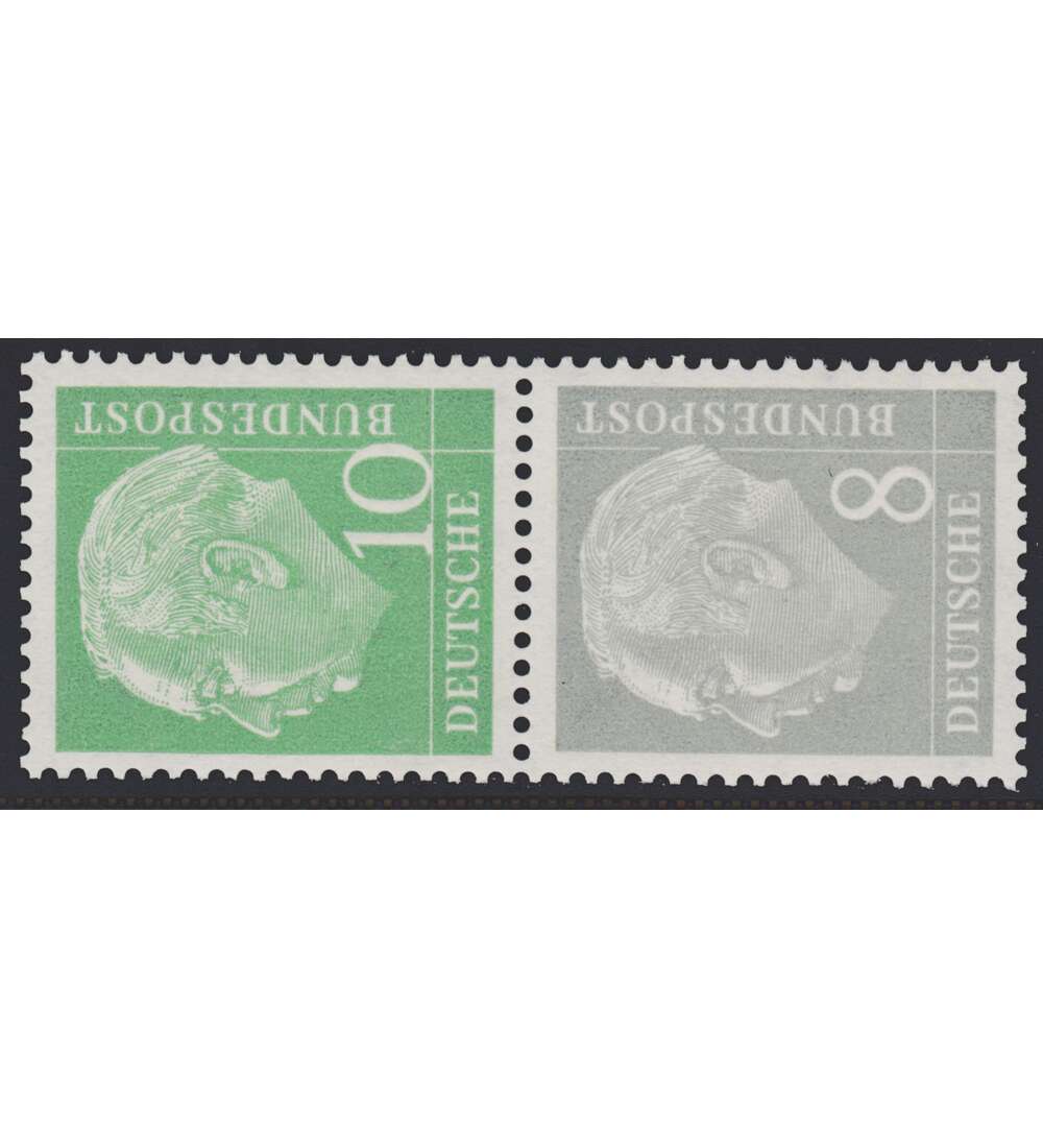 BRD Bund  Zusammendruck S45 postfrisch **  Heuss 1956 (10+8)