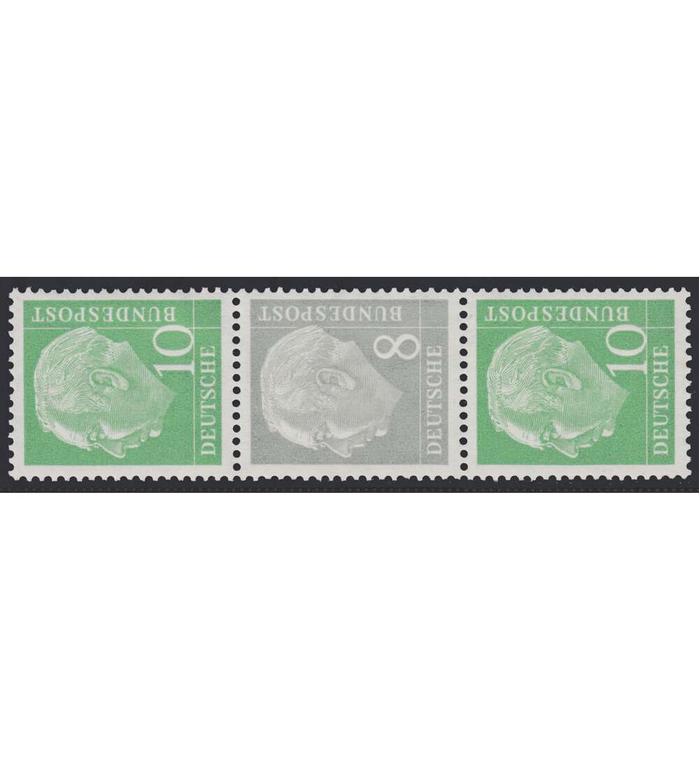 BRD Bund  Zusammendruck S46 postfrisch **  Heuss 1956 (10+8+10)