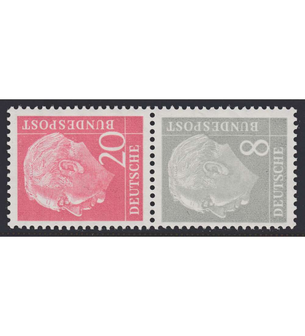 BRD Bund  Zusammendruck S51Y postfrisch ** Heuss/Ziffer 1960 (20+8)