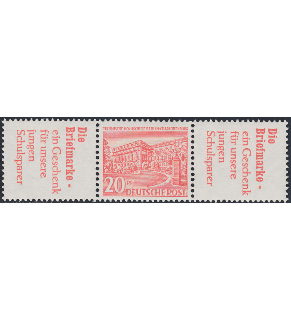 Berlin Zusammendr. W18 postfr. Bauten 1952 (R2+20+R2)