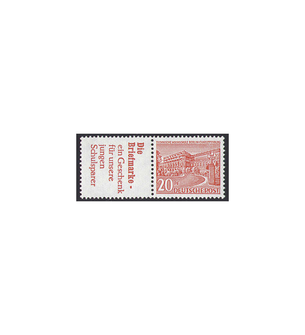 Berlin Zusammendruck W19 postfrisch Bauten 1952 (R2+20)