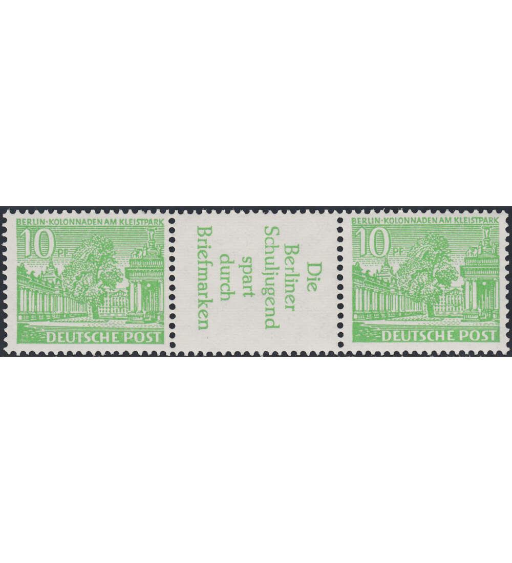 Berlin Zusammendruck W24 postfrisch Bauten 1952 (10+R3+10)