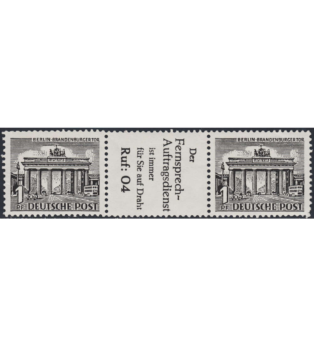 Berlin Zusammendruck W36 postfrisch Bauten 1952 (1+R6+1)