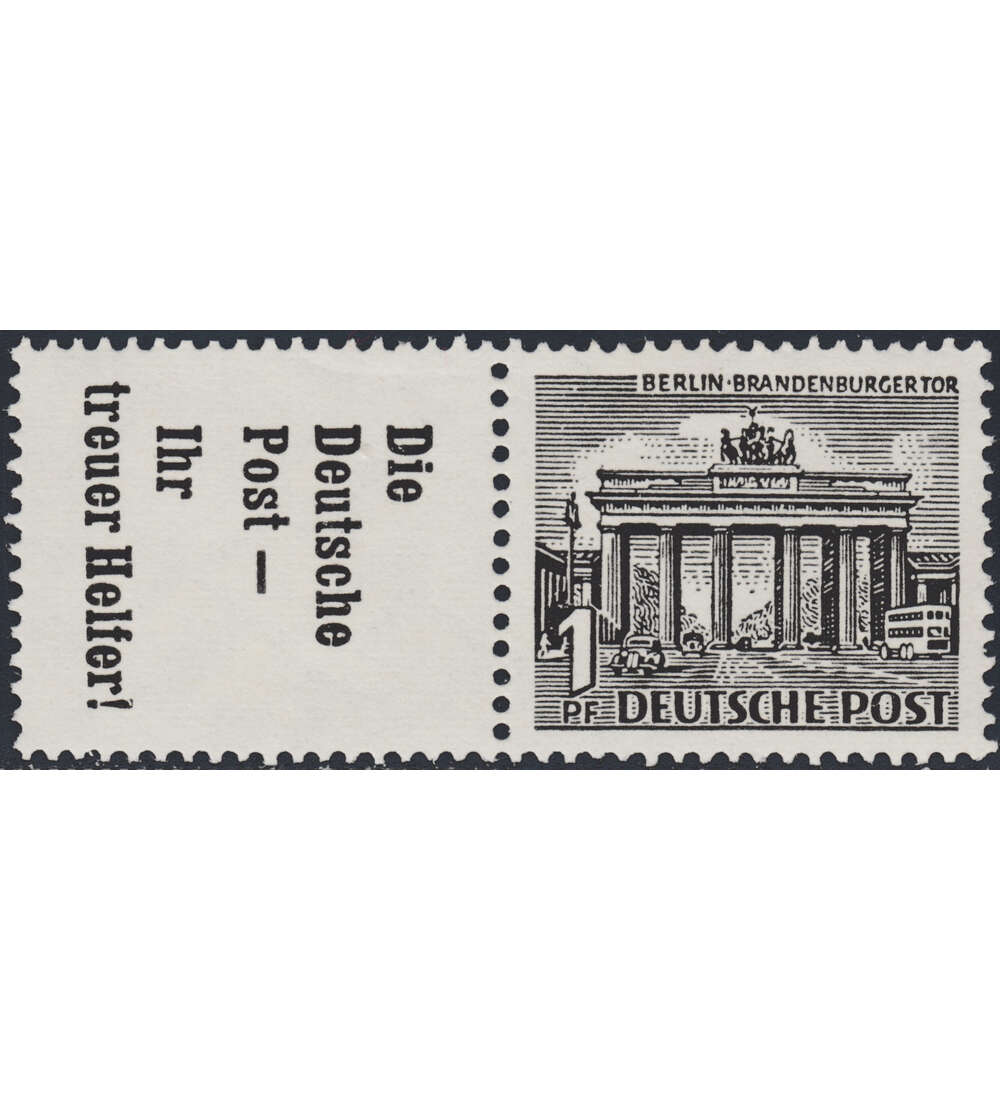Berlin Zusammendruck W39 postfrisch Bauten 1952 (R7+1)