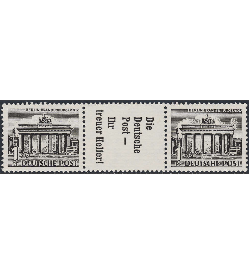 Berlin Zusammendruck W40 postfrisch Bauten 1952 (1+R7+1)