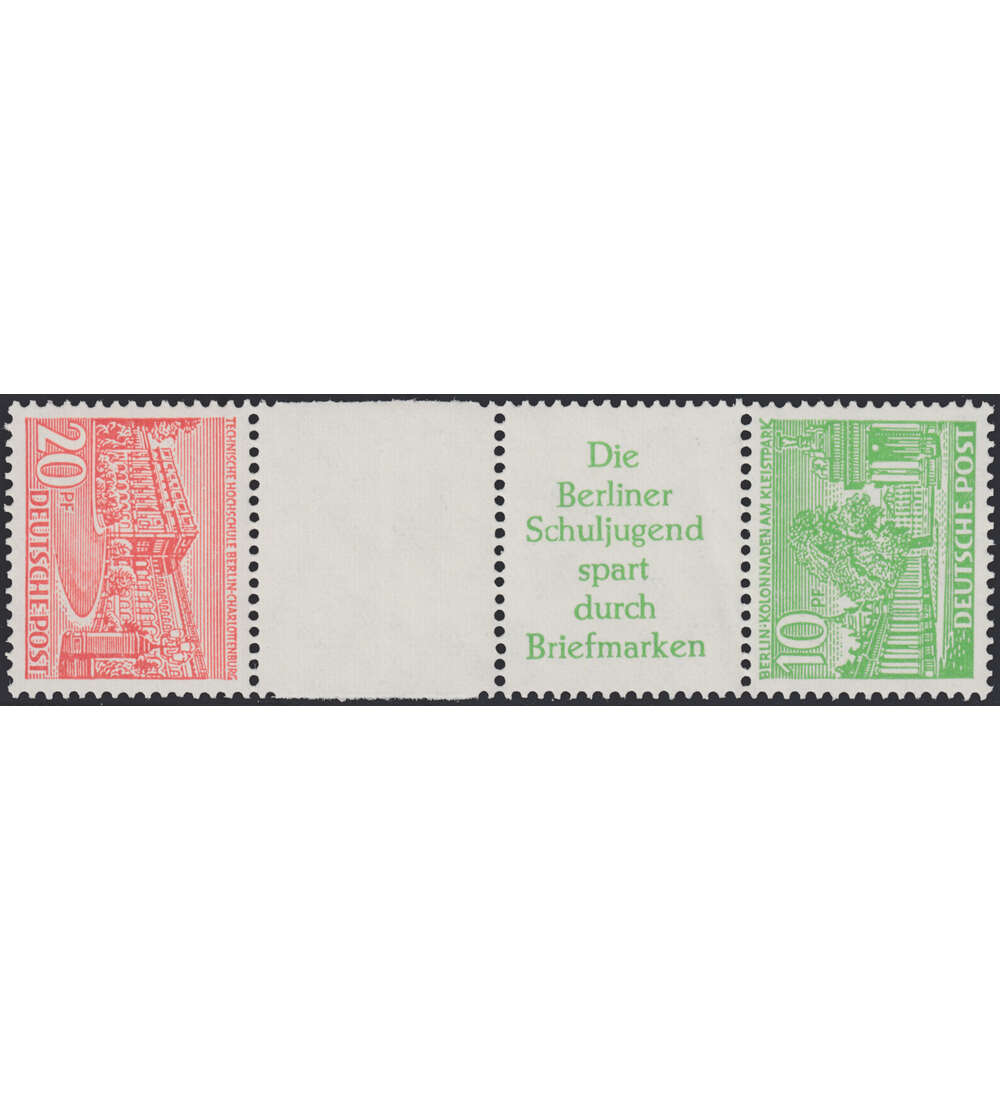 Berlin Zusammendruck SKZ3 postfrisch Bauten 1952 (20+Z+R3+10)