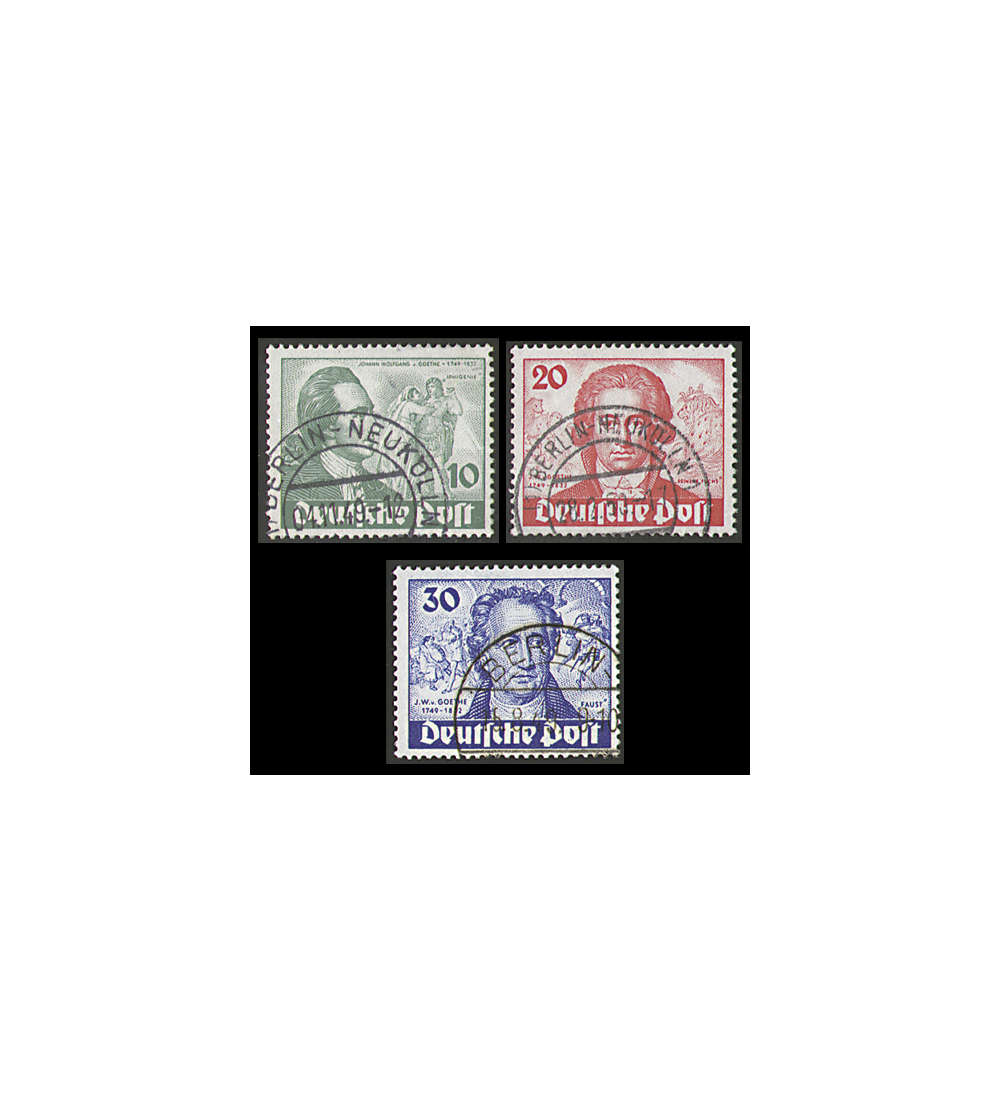 Berlin Nr. 61-63 gestempelt geprft Goethe