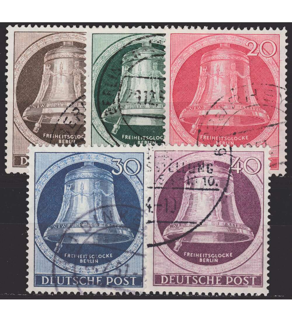 Berlin Nr. 75-79 gest. geprft Glocke Klppel links