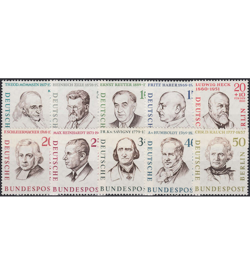 Berlin Nr. 163-172 postfrisch ** Mnner 1957