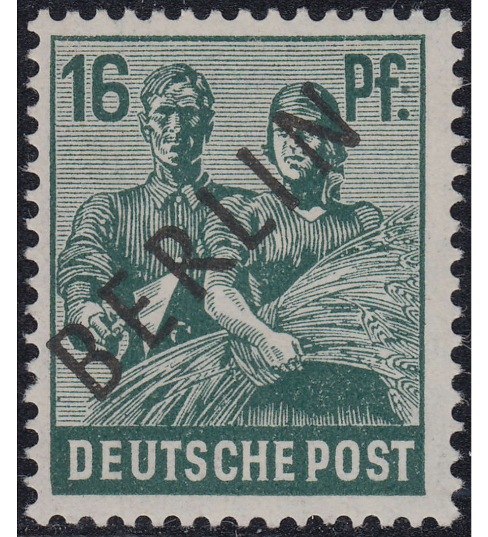 Berlin Nr. 7 postfrisch geprft 16 Pfg Schwarzaufdruck