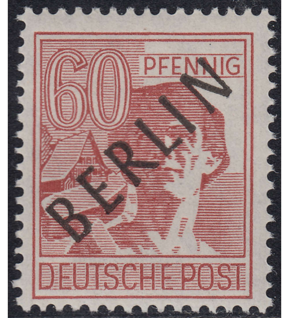 Berlin Nr. 14 postfrisch geprft 60 Pfg Schwarzaufdruck