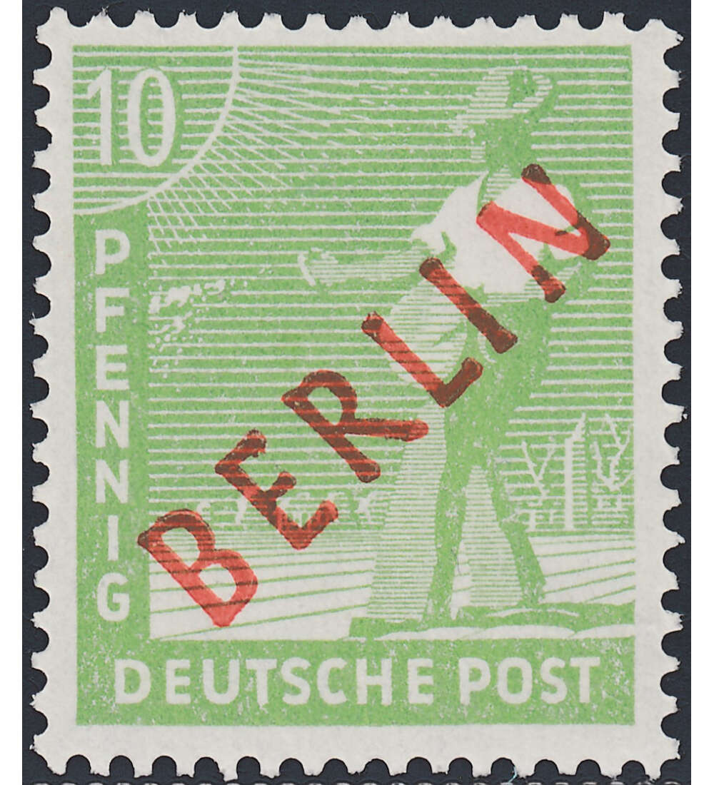 Berlin Nr. 24 postfrisch geprft 10 Pfennig Rotaufdruck