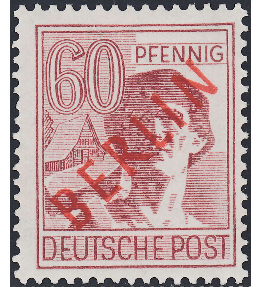Berlin Nr. 31 postfrisch  geprft 60 Pfennig Rotaufdruck