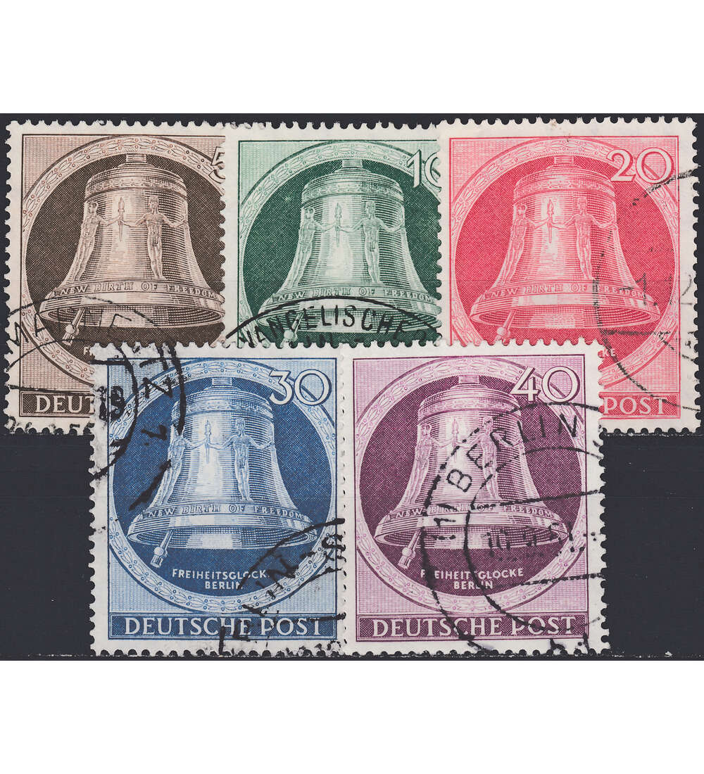 Berlin Nr. 75-79 gestempelt Glocken Klppel links
