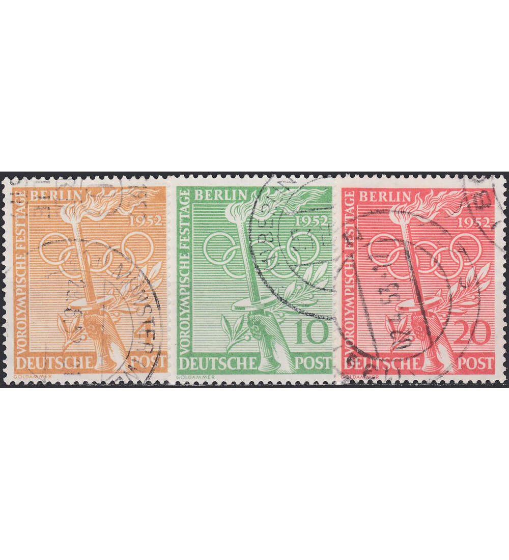 Berlin Nr. 88-90 gestempelt Olympia