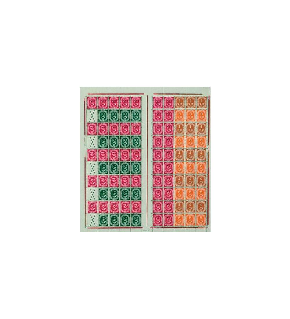 BRD Bund  Markenheftbogen Nr. 1 Posthorn 1951