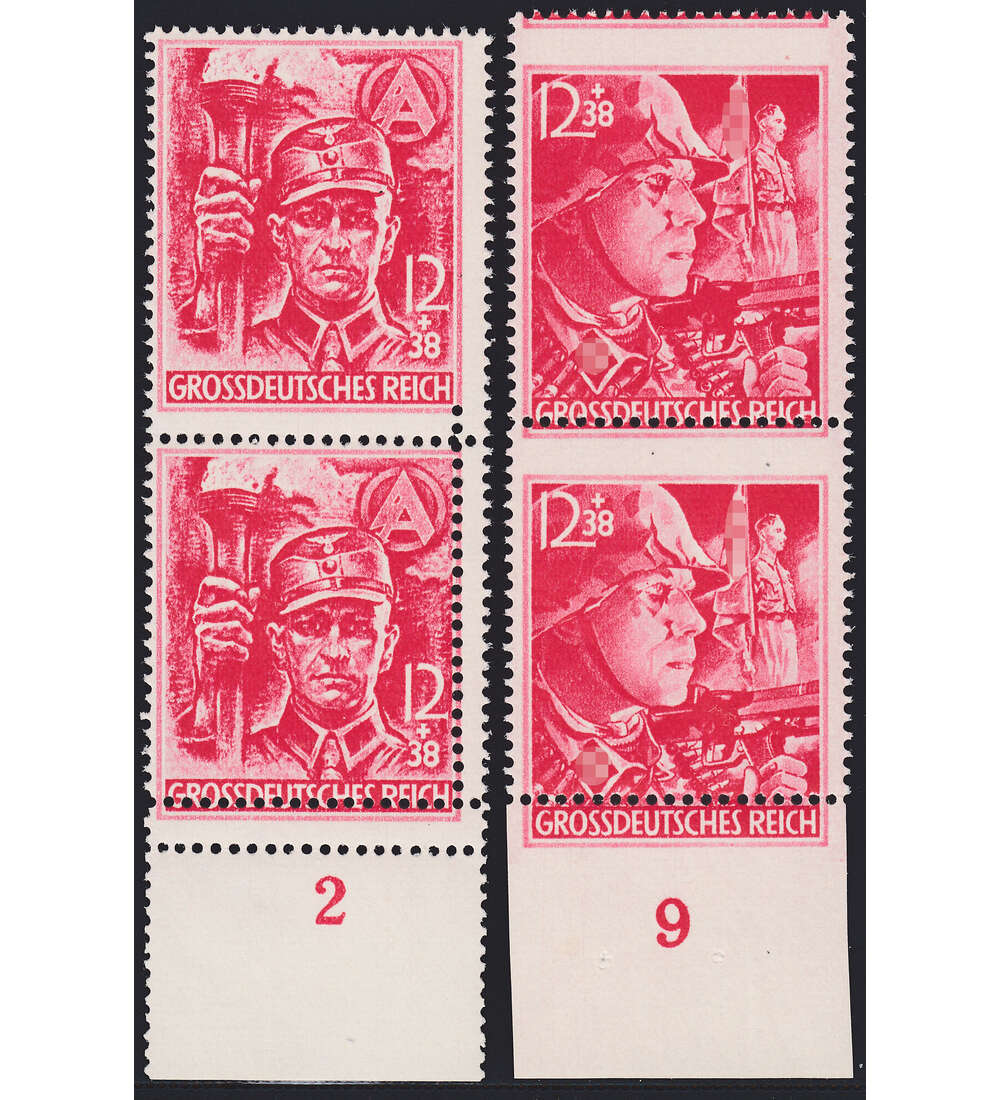 Deutsches Reich Nr. 909-910 postfrisch ** Totalverzhnung