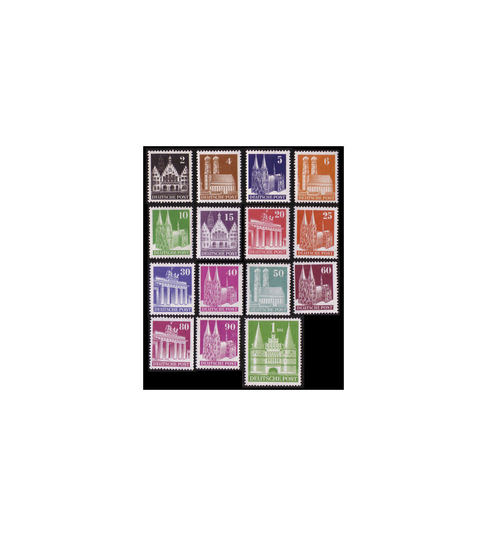 Alliierte Besetzung Nr. 73-97 II eg postfrisch Bauten 1948
