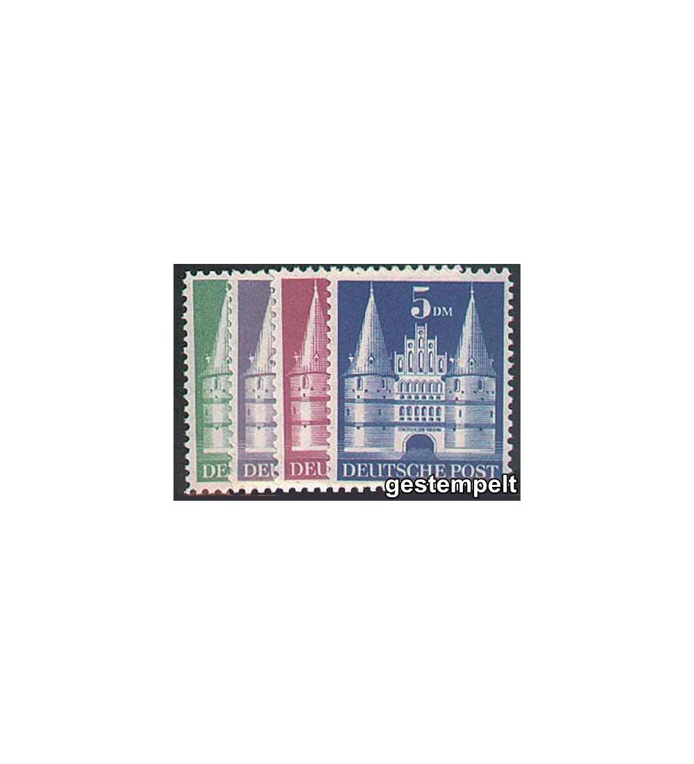 Alliierte Besetzung Nr. 97I-100I wg Bauten 1948 - Markwerte gestempelt