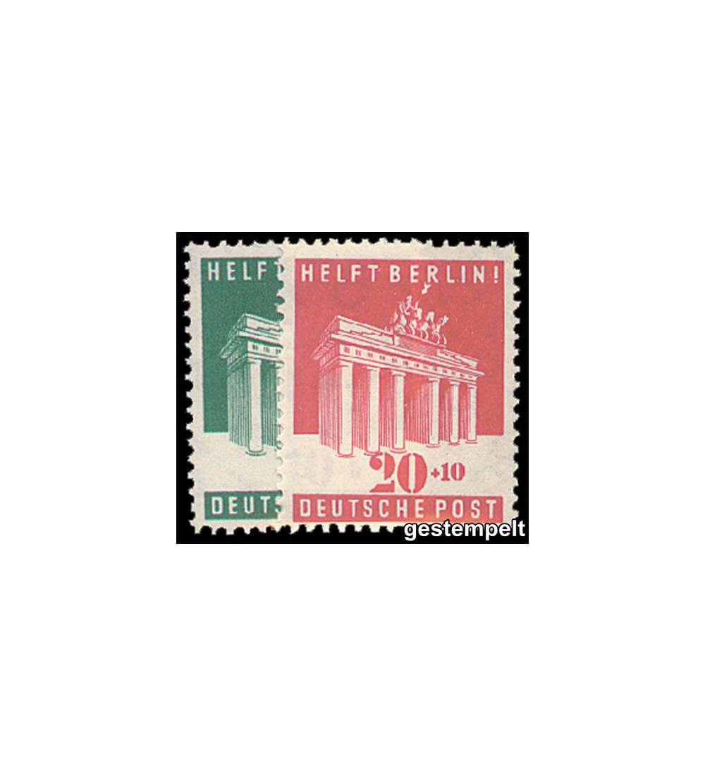 Alliierte Besetzung Nr. 101-102 gestempelt Brandenburger Tor