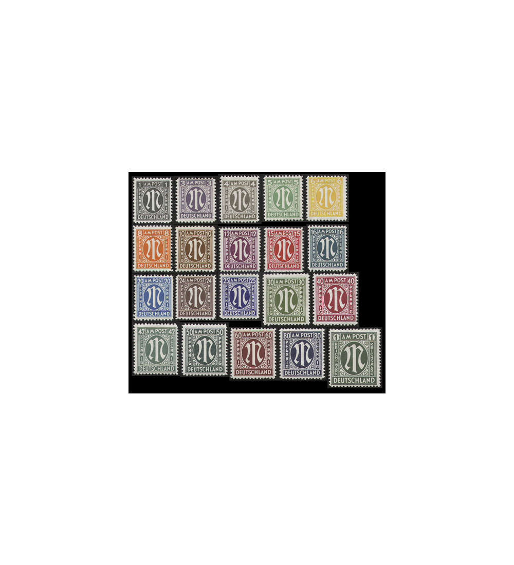 Alliierte Besetzung Nr. 16-35 AM-Post  Deutscher Druck postfrisch ** 